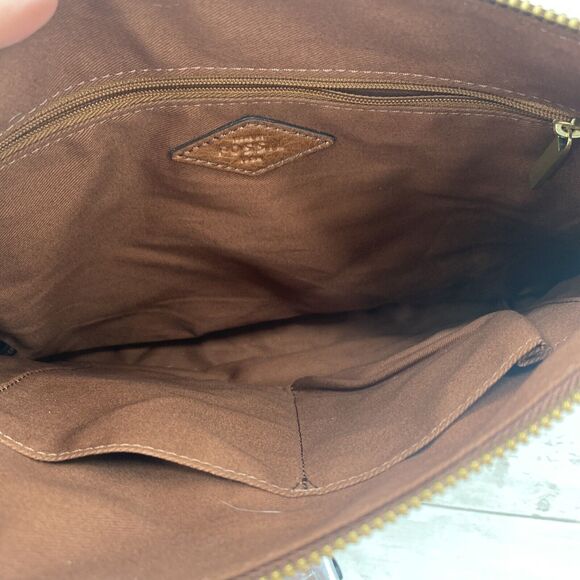 FOSSIL Fiona Crossbody Convertible Bag Purse Multicolor Geometric Chevron - Picture 11 of 12